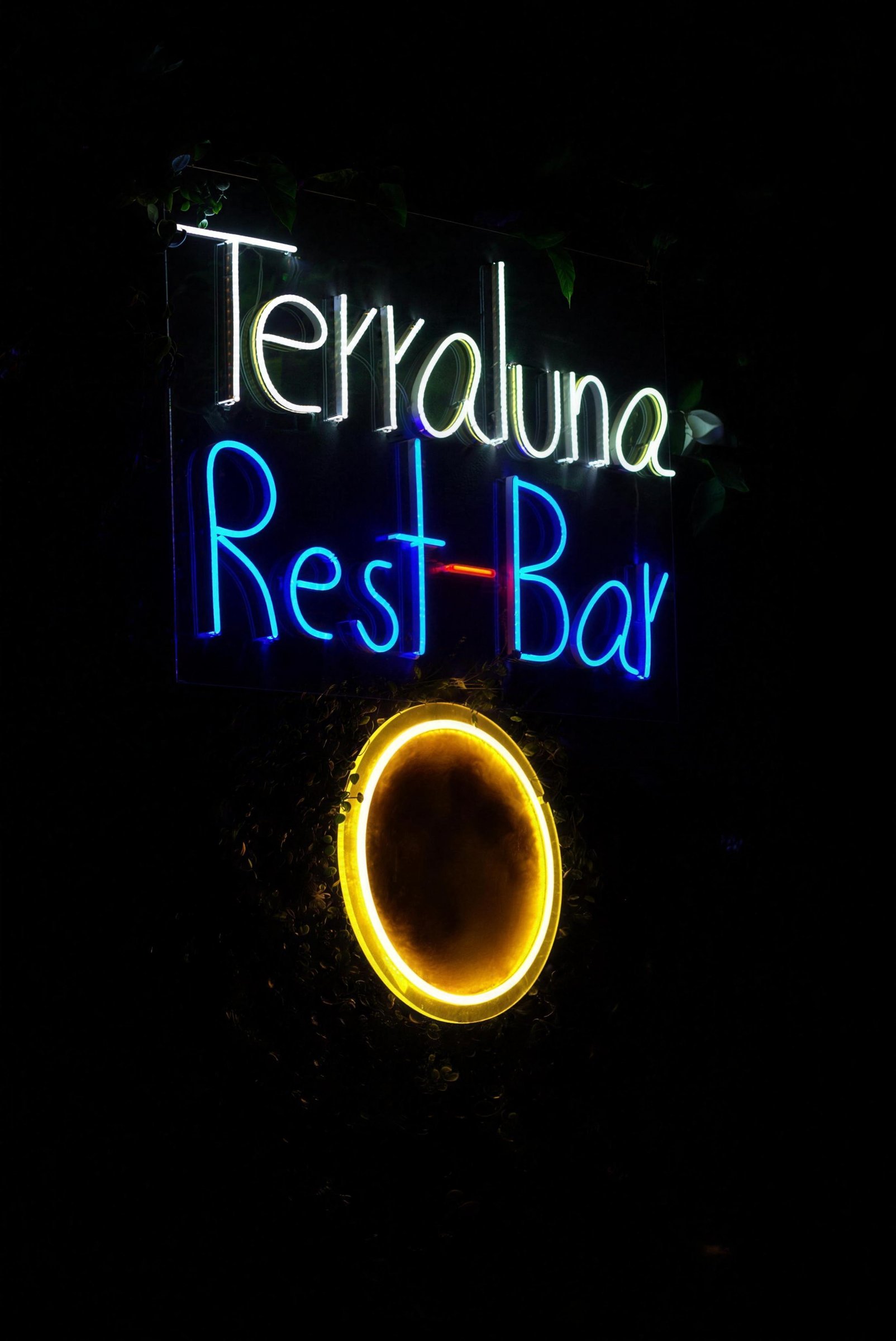 Letrero de neón Terraluna